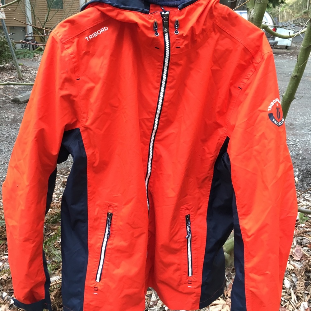 Orange Unisex Tribord Rain Jacket